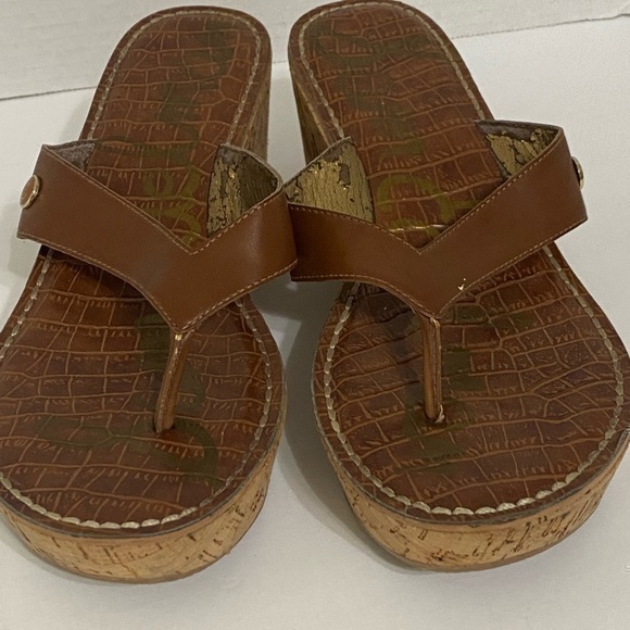 Sam Edelman Wedge Sandals Size 9 M - Picture 1 of 9